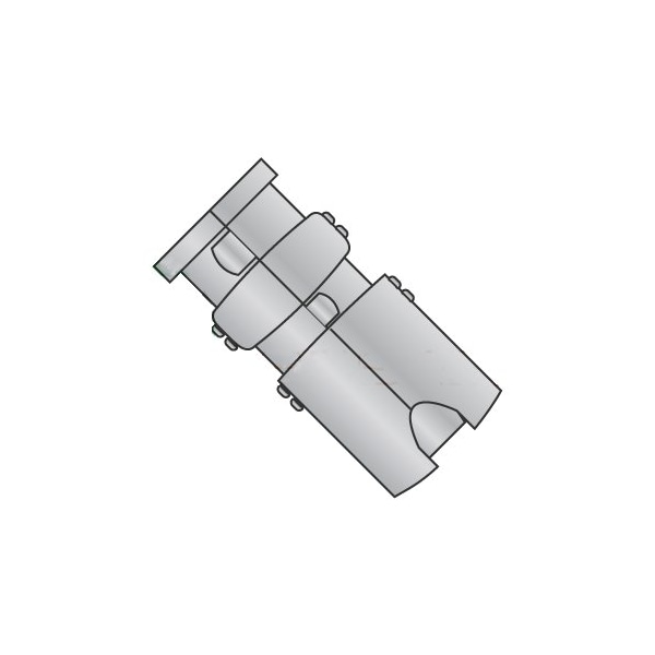 Newport Fasteners Single Lag Shield, 1/4" Dia, Alloy Steel Zinc Plated, 50 PK 879913 - main